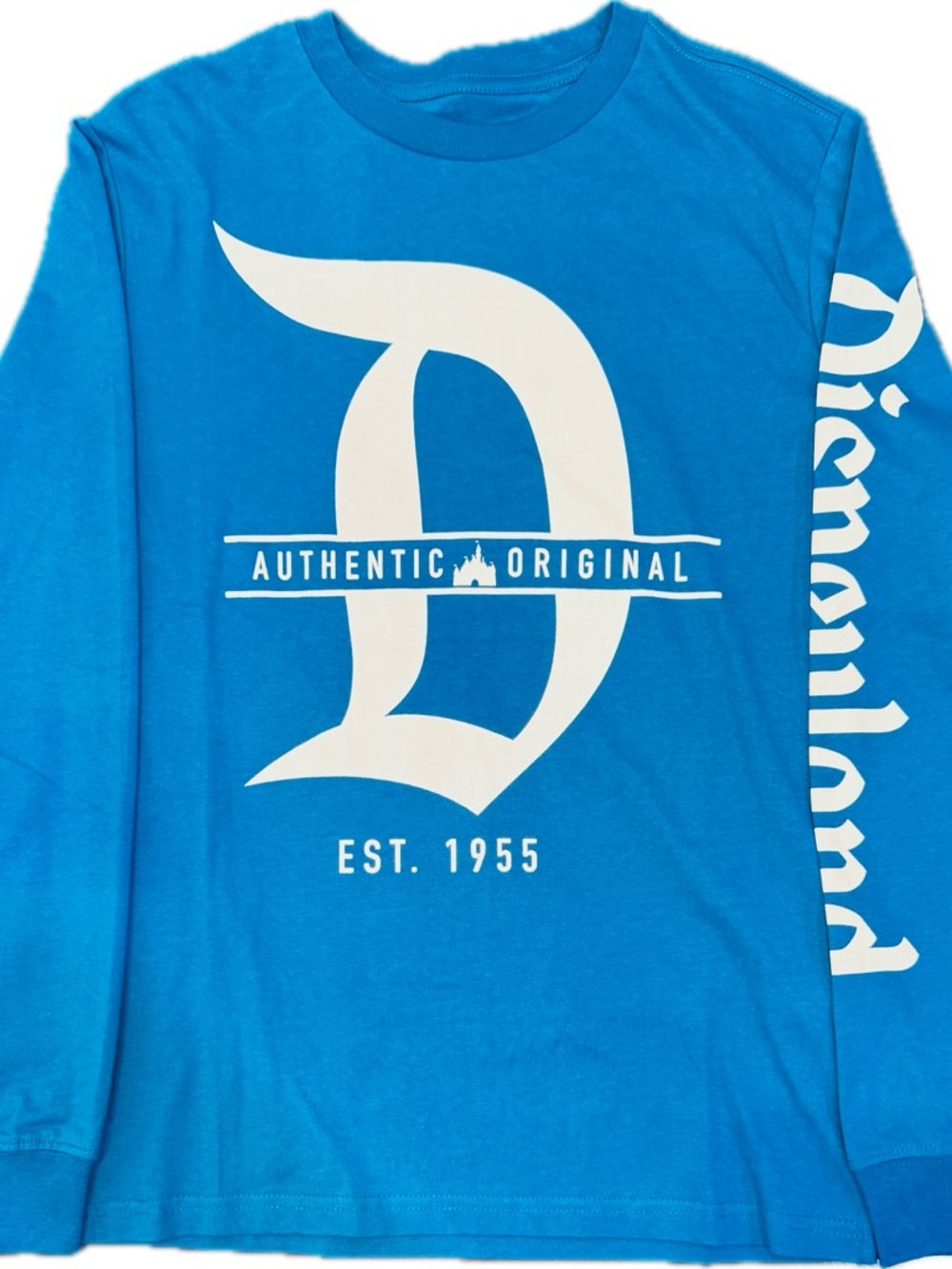 NWT ~ Disney ~ Disneyland Resort Authentic Original ~ Blue Long Sleeve Adult XS